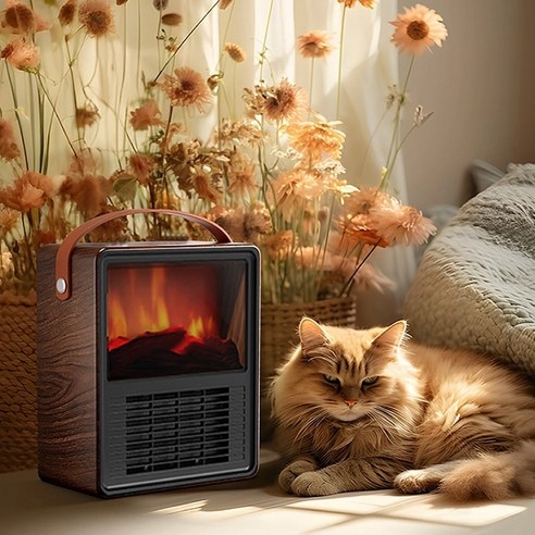 벽난로 불멍 온풍기